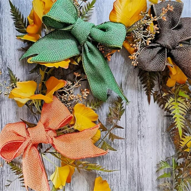 5M/Roll Burlap Ribbon 6cm Colorful Natural Jute Ribbon Jute Fabric Trims Ribbon for DIY Christmas Wrapping Crafts Wedding Decor