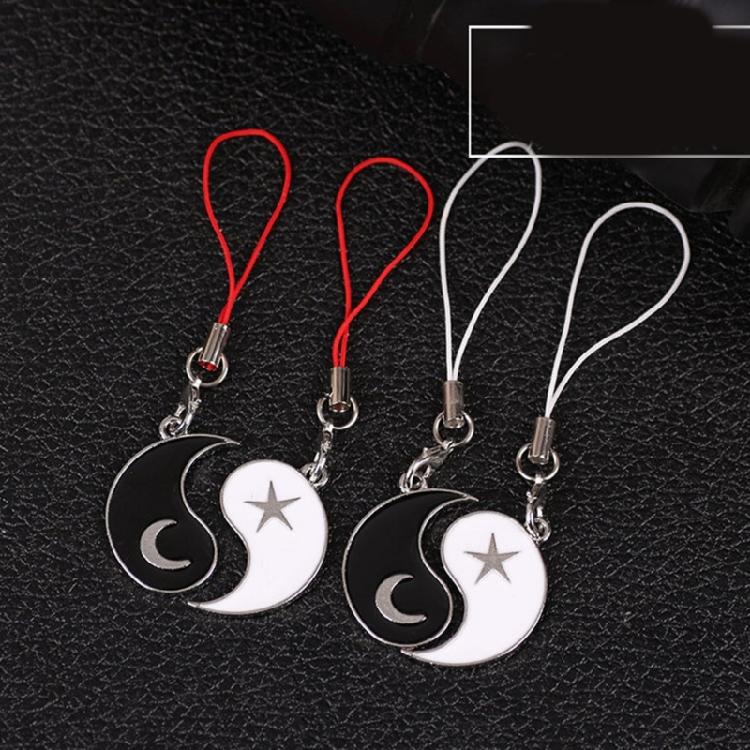 Modern Friendship Keychain Jewelry Set Practical Phone Charm for Couple Friend