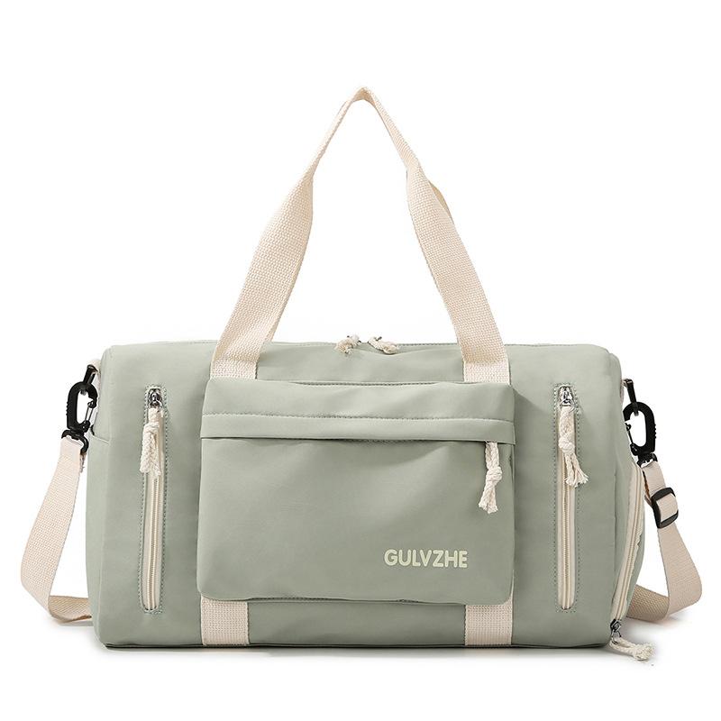 

Large-capacity sports fitness bag, new simple leisure travel bag, independent shoe compartment can be set with tie rod luggage bag. зелений