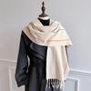 Luxury Winter Plaid Scarf for Women Men British Style Cashmere Scarves With Tassel  Designer Female Winter Warm Neck Scarf Shawl