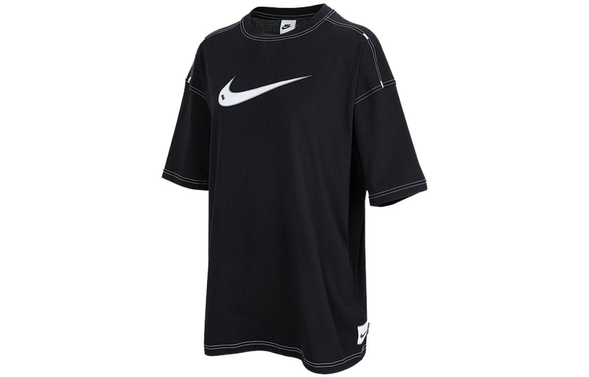 

Nike SS22 Sportswear Swoosh Women s Short-Sleeve Top Black DM6212-010 L