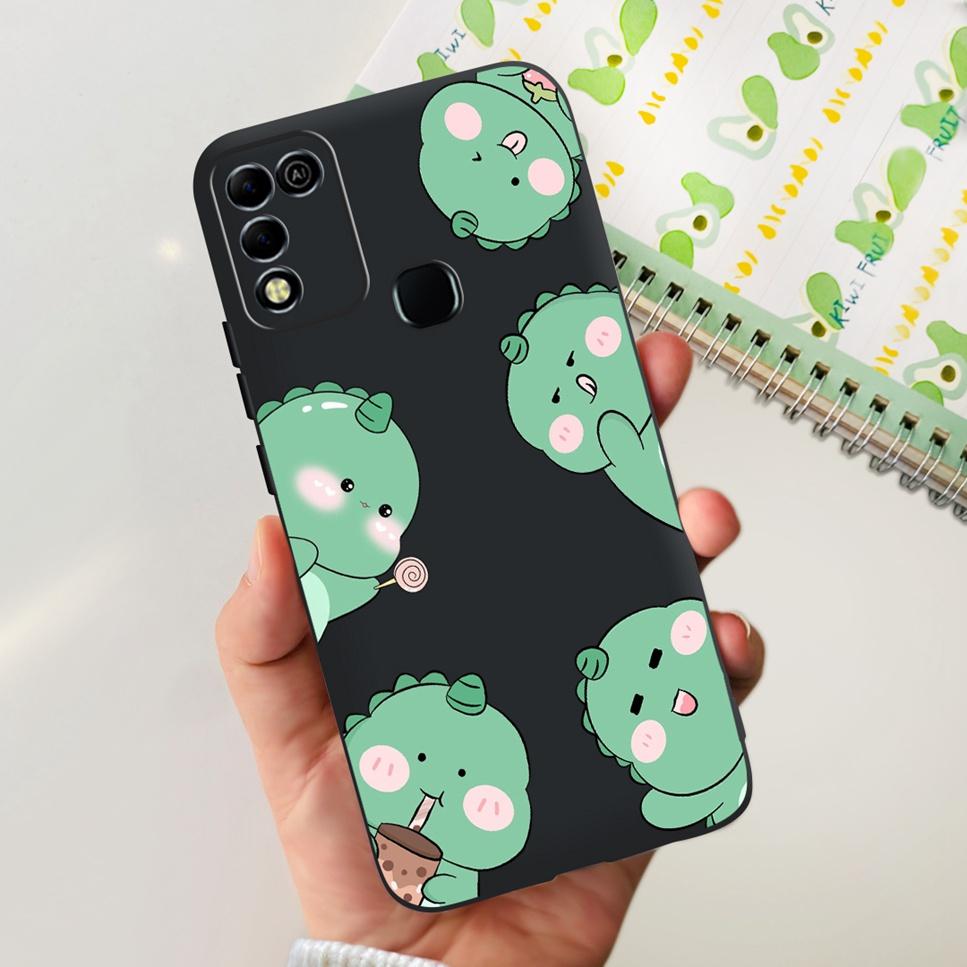 For Infinix Hot 11 Play 6.82" Soft Silicone Phone Cases For Infinix Hot 11 Play 11play 10Play Cover Luxury Flowers Funda Capa