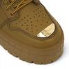 Adidași Femei Air Jordan 1 Low Brooklyn Wheat Maro Echipă-Roșu Auriu-Metalizat HF3184-700