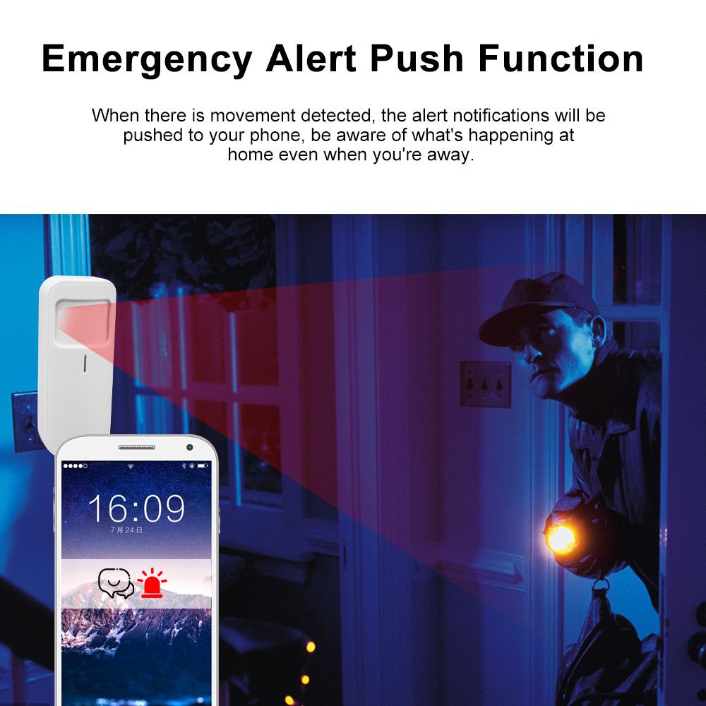 LEDEAST 808WT Smart WiFi PIR Motion Sensor Home Automation Mobile APP Control with Tuya Human Detect Inductive Switches