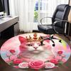 1pc Crown KittyChair Carpet for Office, Indoor Non-Slip Washable Polyester Fiber Carpet, Mat For Office, Machine Washable