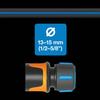 Fiskars Comfort Double Tap Connector Hose Adapter for Taps 21-33mm