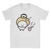Joke Bear Cartoon Cup T-Shirts for Men Cute Awesome Pure Cotton Tees Round Collar Short Sleeve T Shirts Big Size Clothes