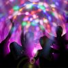 1Pcs Crystal RGB Projection Lamp E27 DJ Disco Ball Light Rotating Magical Ball Light  KTV Bar Stage