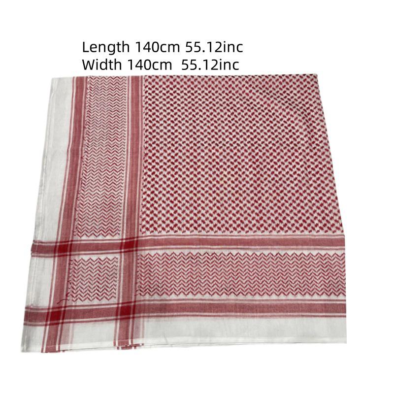 Men's Classic Jacquard Arab Headscarf - Ethnic Middle Eastern Square Scarf