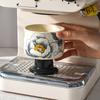 Flower Ice Cream Cup High Foot Ice Cream Cup Ceramic Household Ladies High End Light Luxury High Value Commercial Dessert Cup