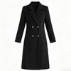 Women's Double-Breasted Lapel Long Coat