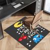 P-PacMan Game Printed Absorbent Washable Carpet, Non-Slip Bathroom Mats, Kitchen Rugs, Yoga Mat,Living Room Entrance, Camping Picnic Rugs
