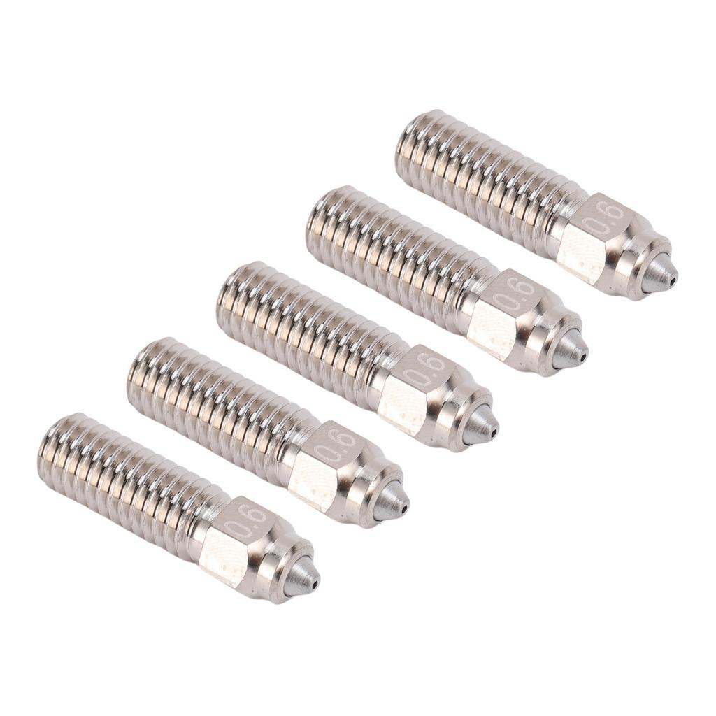 5 Stück 3D-Drucker Bimetall MY Düsen Ersatz für Creality K1 K1 MAX CuCrZr Gehärteter Stahl Unterstützung