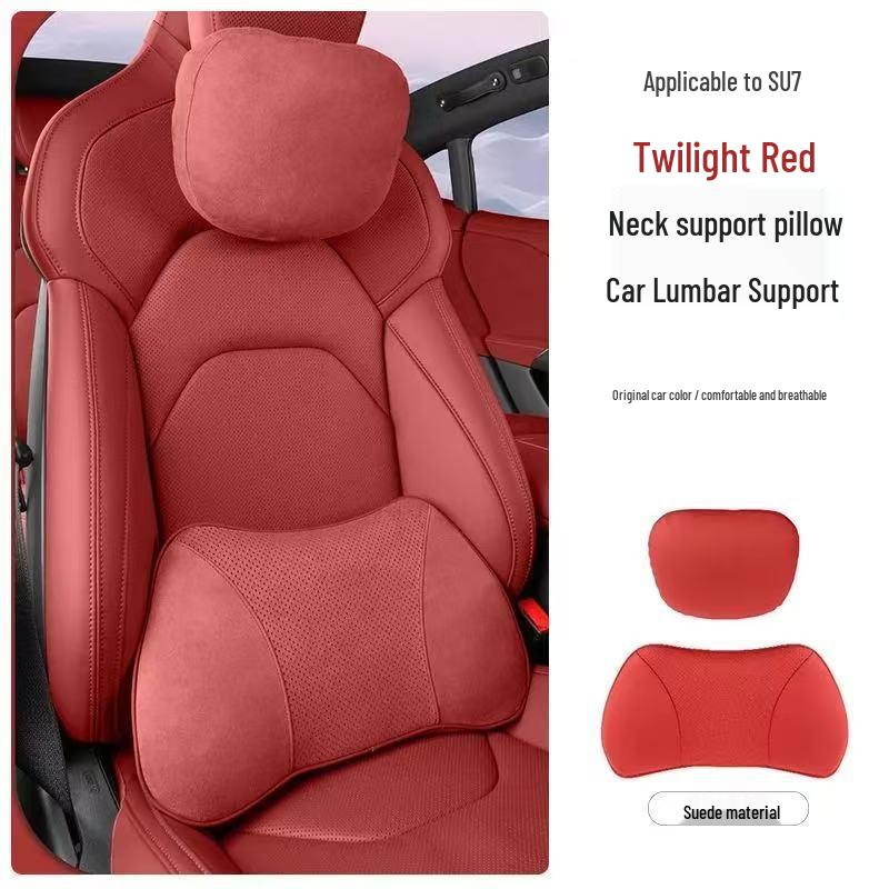 Xiaomi SU7 Headrest & Lumbar Support Pillow for Car Seats