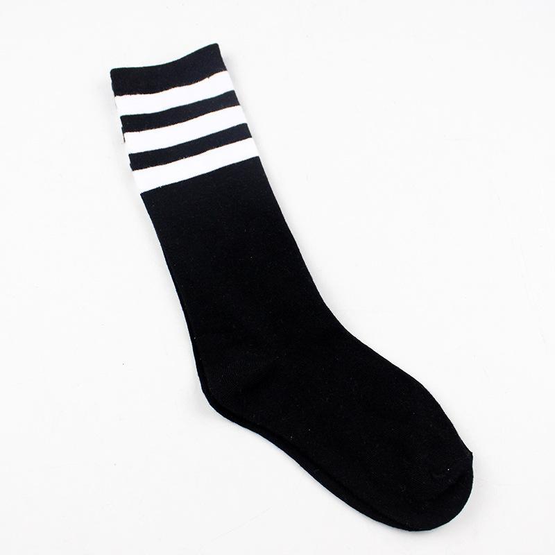 

Japan And South Korea New Women S Three-Bar Socks, Individually Packaged Striped Cotton Women S Socks, Casual Baseball And Football Socks one size fits all