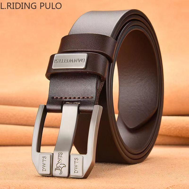 Bälte Hane Nål Spänne Bälte Läderpresent Enkel Ungdom Casual Jeans Herrbyxor Slitstark