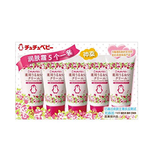 Chuchu Baby Medicated Moisturizing Cream, 50g x 5 packs