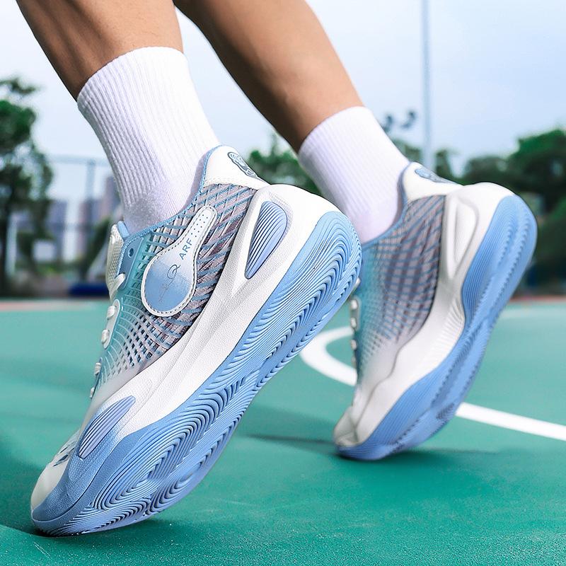 Zapatillas deportivas de competición antideslizantes resistentes al desgaste, visión nocturna reflectante, absorción de impactos y rebote para suelo de cemento, zapatillas de baloncesto