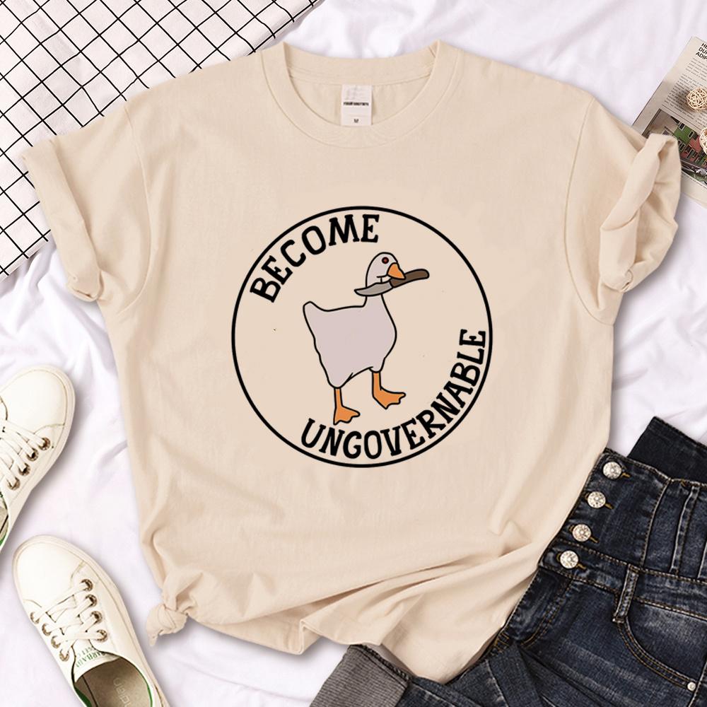 Goose Tshirt Men Summer Anime Tshirt Male Graphic 2000s Clothing