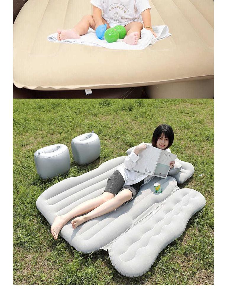 Rear Seat Car Inflatable Mattress - Foldable Travel Sleeping Pad for Car Interior