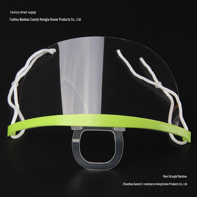 Clear Anti-Fog Kitchen Food Service Mask - Plastic Mouth Shield for Chefs