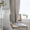 American Style Country Home Life Curtain Geometric Jacquard Fringe Semi-blackout Bedroom Balcony Living Room Decorative Valance