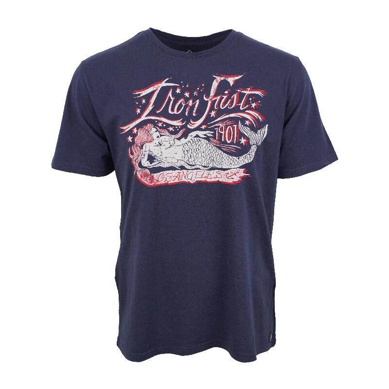 Iron Fist Catch Of The Day Unisexs T Shirt Navy S
