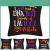 Hocus Pocus Cushion Cover Halloween Themed Home Decor Soft Linen Material Machine Washable 18x18 Inches