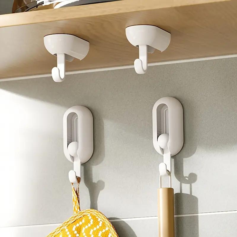 4 BUC Cârlig Rotativ Fără Găuri Agățător de Perete cu Portanță Bucătărie Perete cu Portanță Ușă de Intrare În Spatele Ghiozdanului