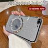 For iphone 6 7 8 Mirror Glitter Plating Holder Silicone Phone Case For iphone 7 Plus Magnetic Stand Cover For iphone 8 Plus Case