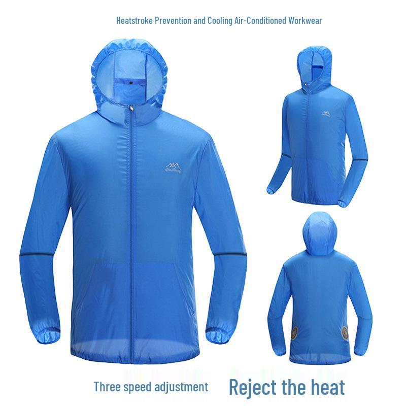 Summer Cooling Couple's Clothing: Lightweight, Air-Conditioned Skin-Friendly Jackets and Vests for Men and Women - Trendy Korean Style.