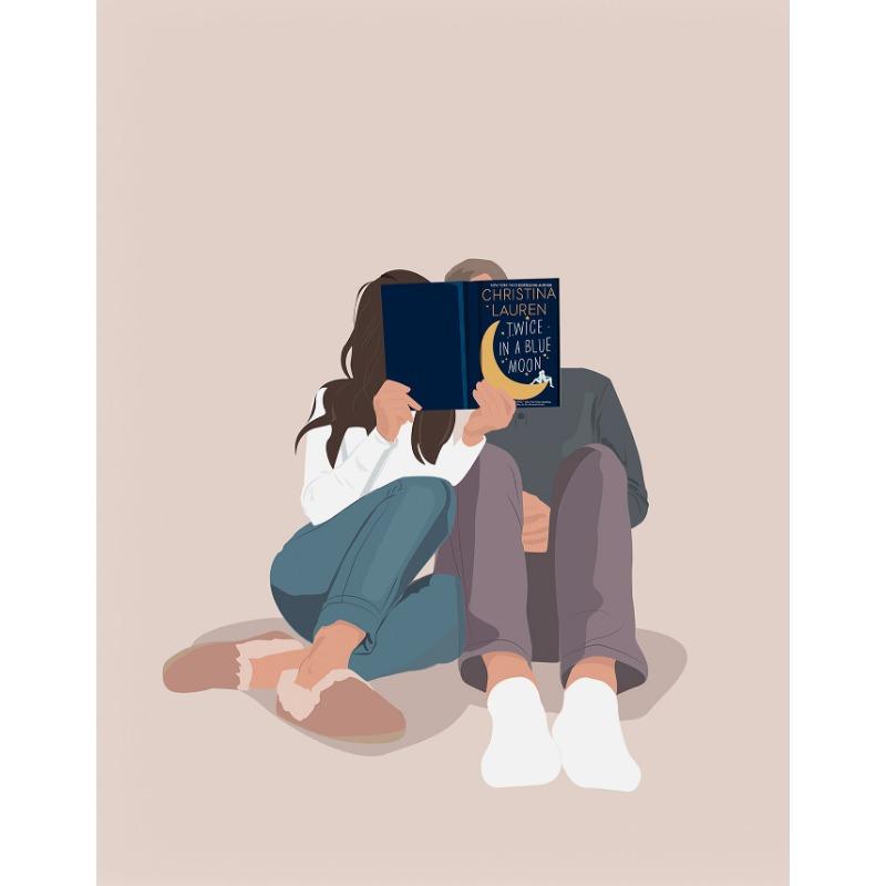 Minimalist Book Lover Girl Reading Beige Colors Nordic Poster Canvas Painting Wall Art Pictures Home Room Decor