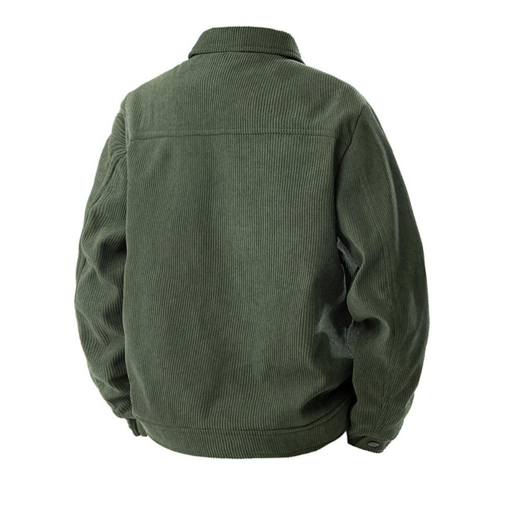 2025 Stylish New Men Corduroy Jackets Comfortable Windproof Male Clothes Casual Turn-down Collar Jacket Coats Plus Size Multiple Colors