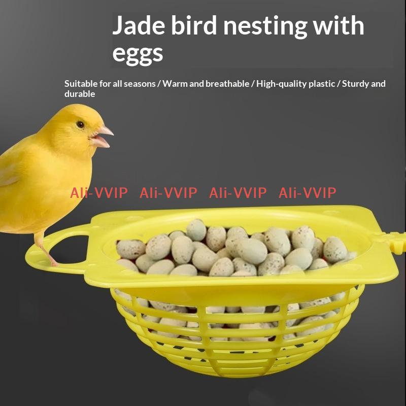 /1pc Canary Nest Plastic Bird Breeding Nest Cage Decorative Cages Pet Birds Breeding Resting Hatching Tools Birdcage Accessories