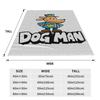 Dogman Cool Manga Comic Coperte in Pile Dog Man Divertente Coperta Plaid per Letto Divano Divano 200x150cm Pezzo di Tappeto Leggero Sottile