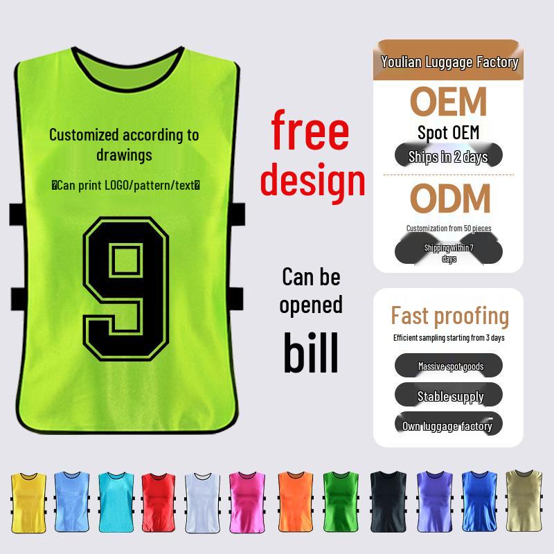 Custom Numbered Team Vests for Adult & Youth Sports – Perfect for Football, Basketball, Team Building & Events