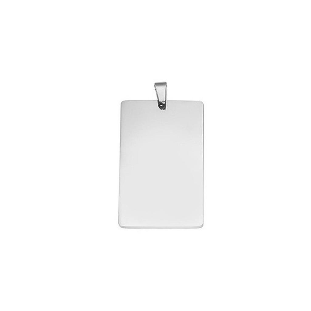 Gold-Plated Titanium Steel Military Dog Tag Necklace with Custom Engraving