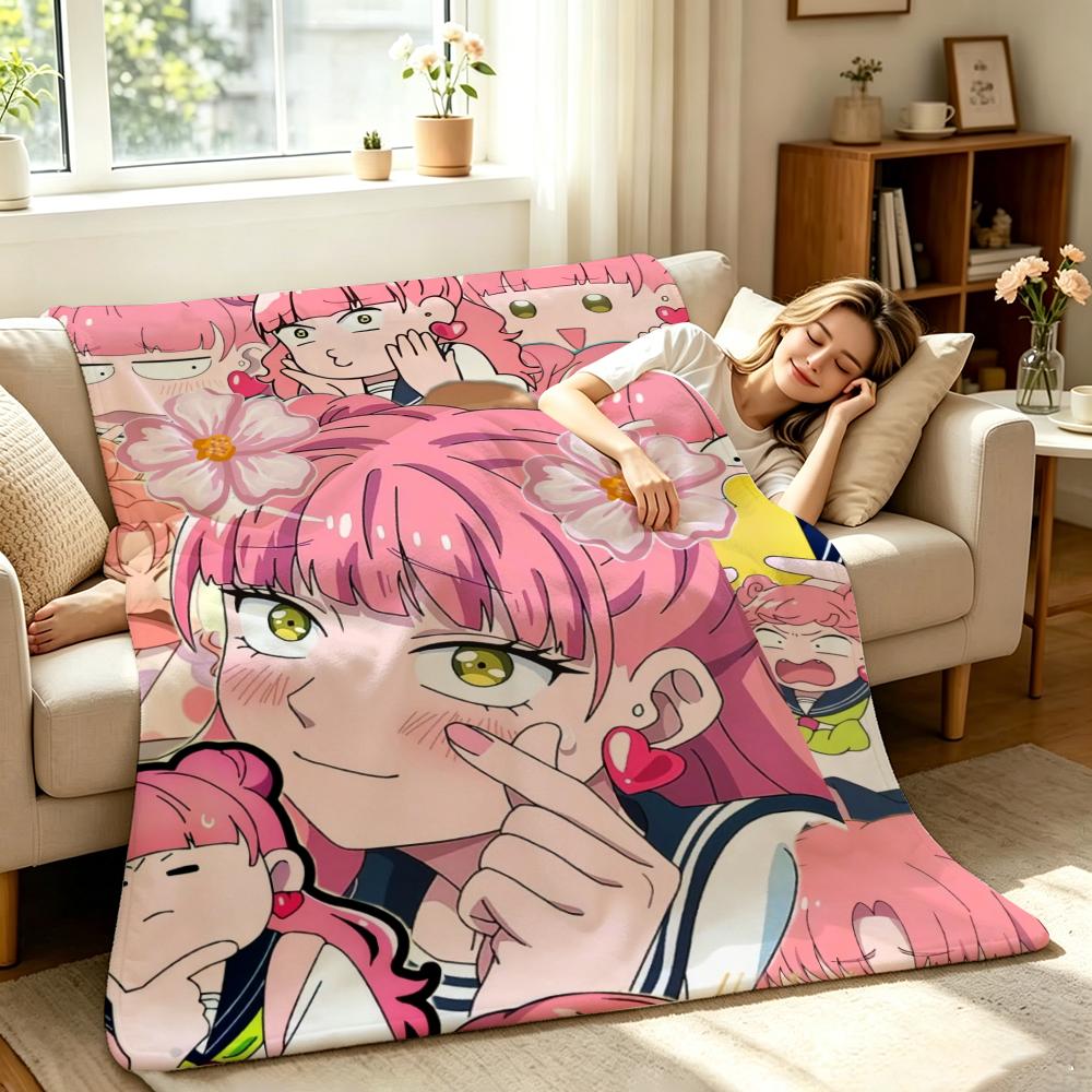 Y-You and I-I Are Polar Opposites Throw Soft Warm Flannel Throw Blanket, Multi-use for Sofa Bed Office Nap 75X95CM