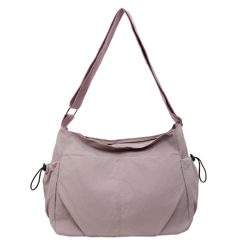 

Сумка большой вместимости женская новая нейлоновая модная сумка через плечо прилив классная сумка-мессенджер для поездок на работу розовый