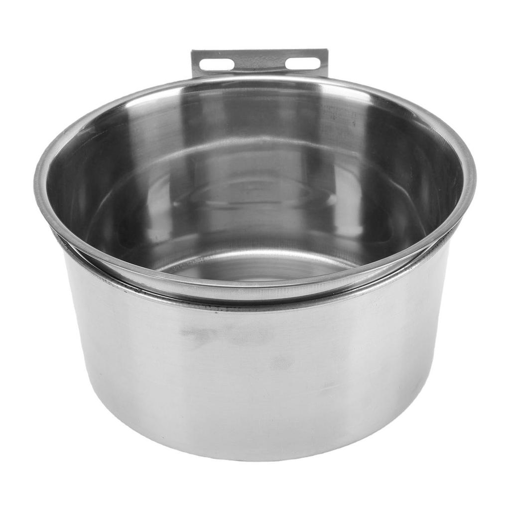 Hundebox Napf Große Kapazität Edelstahl Hängend Haustierkäfig Wassernapf für Hund Katzenkäfig Box