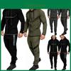 Stylish Men Tracksuit With Hooded Design And Adjustable Waistline For Comfort