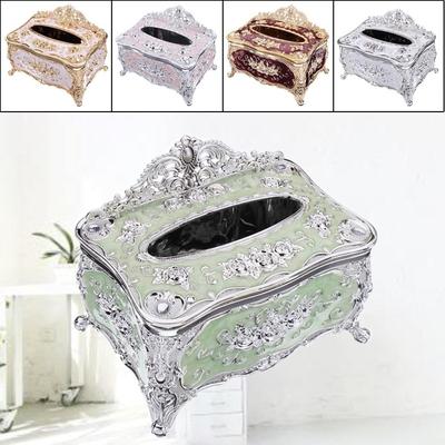 Home Living Room Tissue Box Elegant Gold Tissue Box Cover Chic Napkin Case Holder El Home Decor Organizer