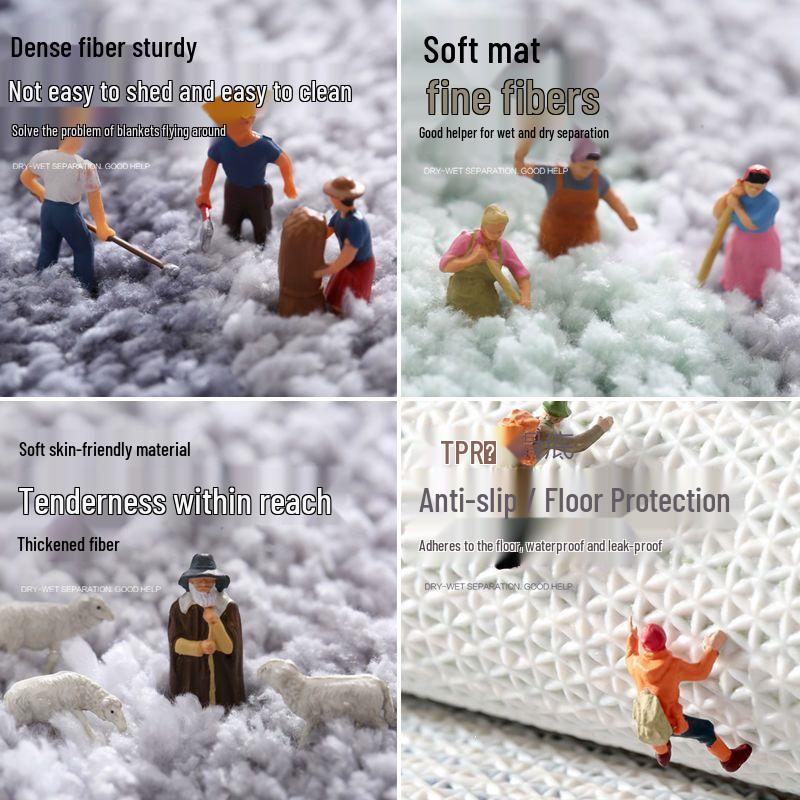 Water-Absorbent Anti-Slip Mat for Entrance, Bathroom, Kitchen, and Bedroom