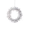 Acrylic Christmas Tree Ornaments Semi-Transparent Gradient Snowflake Hanging Decor with Bell for Holiday Festive Decoration