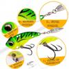 Bass Spoon Metal Vibration Rotate Metal Fishing Bait Wobblers Crankbaits Treble Hook VIB Lure