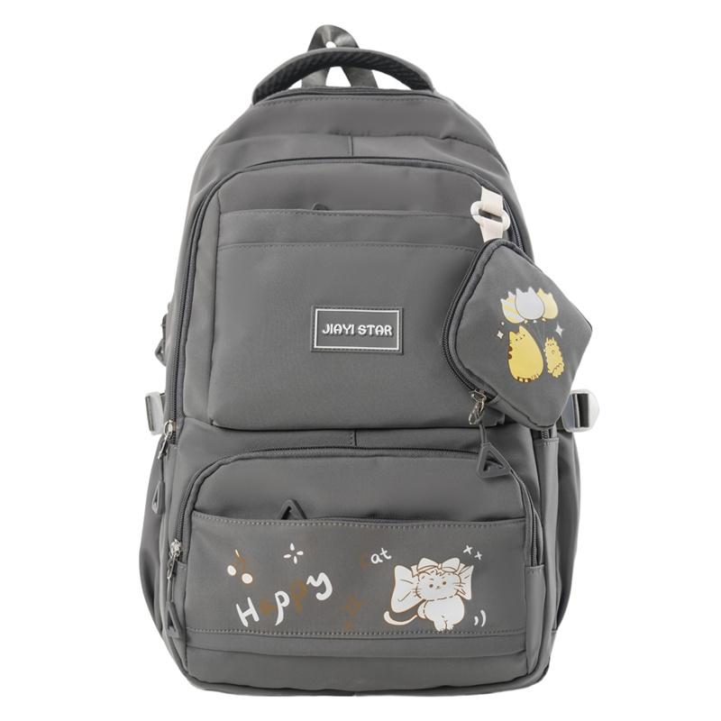 Printed Backpack Large Capacity Student Schoolbag