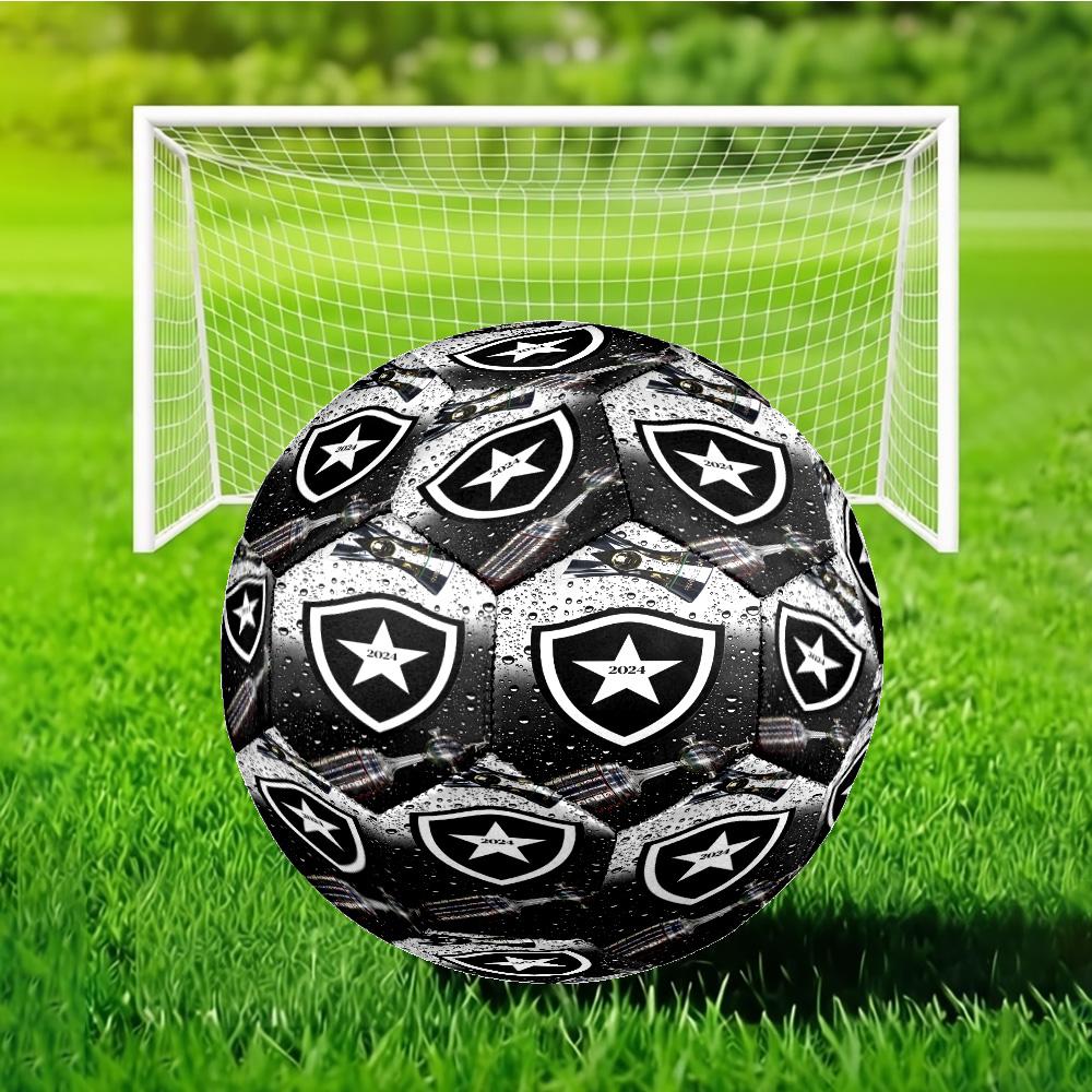 Botafogo Football Club Printed Size 5 Soccer Ball - Durable, Machine-stitched, Soft and Comfortable, Suitable for Training and Matches Gift