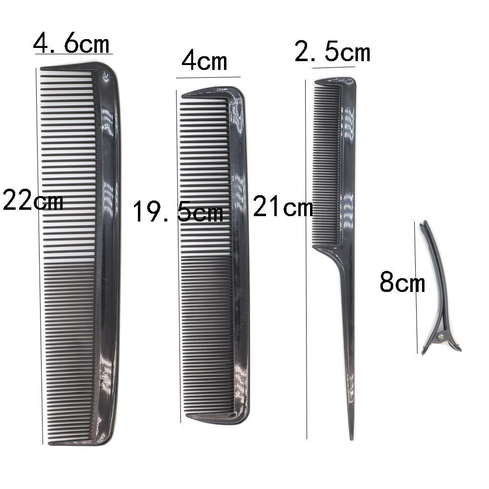 4-7pcs Hairdressing Combs Hair Clips Set Hairdresser Hair Cutting Comb Flat Texture Comb Curly Barber Combs Salon Styling Tools