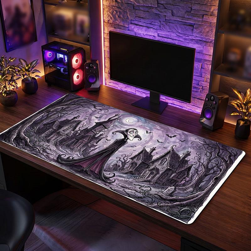 Big Mouse PadDracula Extended Soft Desk Mat Gaming Office Computer Table Decor Mat