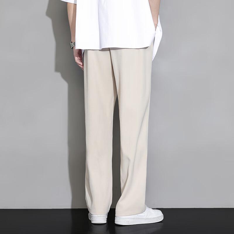 Men's Loose Fit Straight Leg Casual Trousers